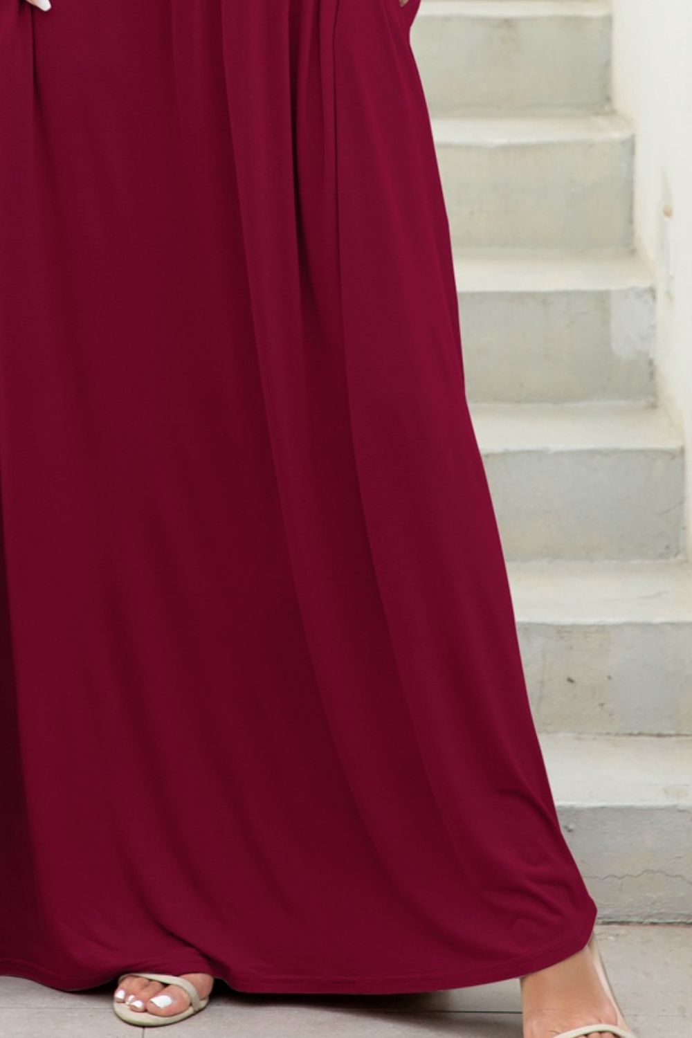 Round Neck Maxi Tees Dress with Pockets | Nikki &amp; Co. Boutique