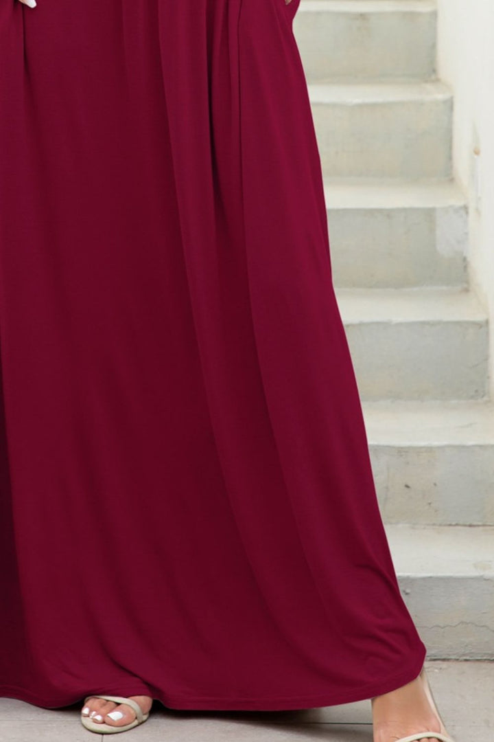 Round Neck Maxi Tees Dress with Pockets | Nikki &amp; Co. Boutique