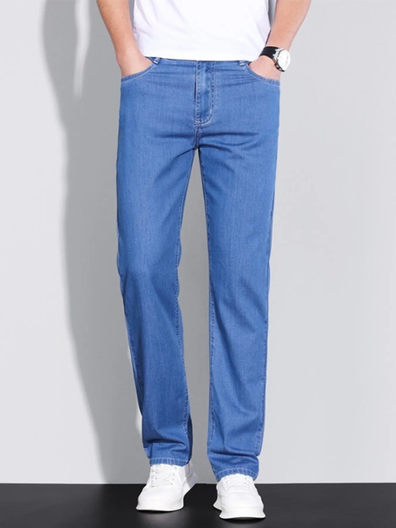 Men's Washed Straight Fit Jeans - Nikki and Co Boutique