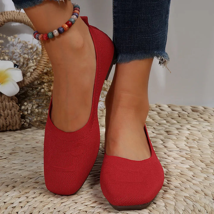Square Toe Flat Slip-Ons | Nikki &amp; Co. Boutique