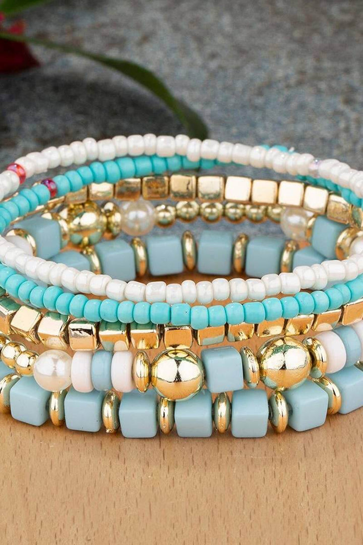 Crystal Beaded Bracelet Stack | 3 Colors - Nikki &amp; Co. Boutique