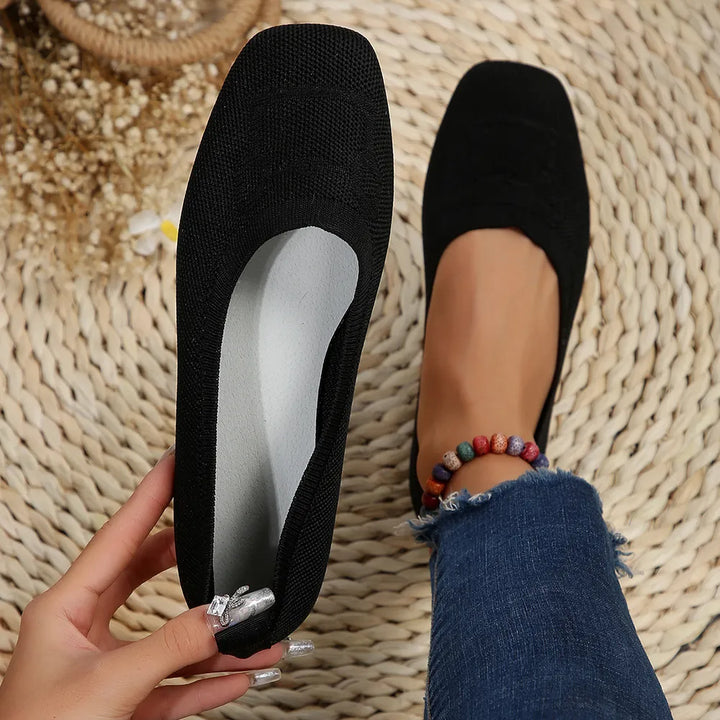 Square Toe Flat Slip-Ons | Nikki &amp; Co. Boutique