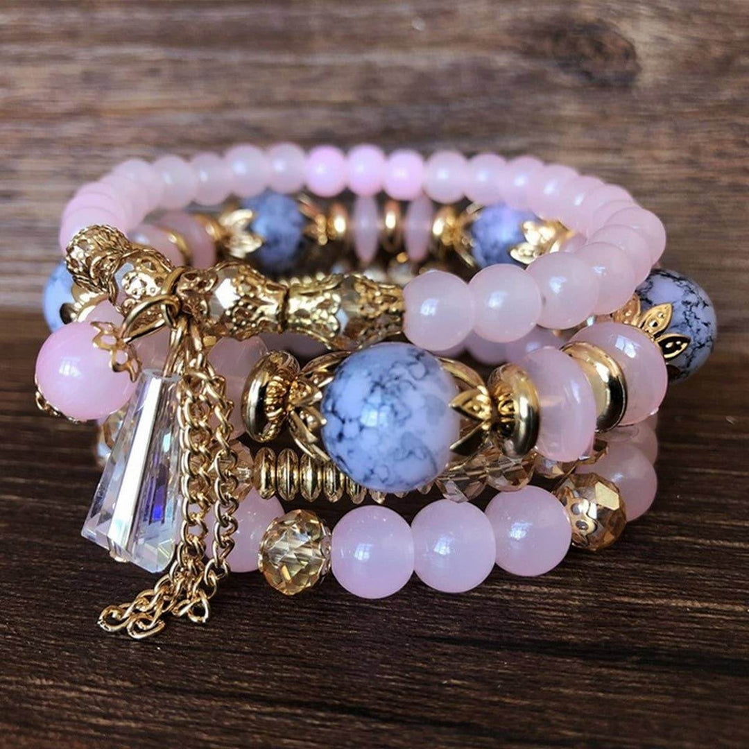 Bohemian Multi-Layer Beaded Crystal Bracelet | 5 Colors - Nikki &amp; Co. Boutique