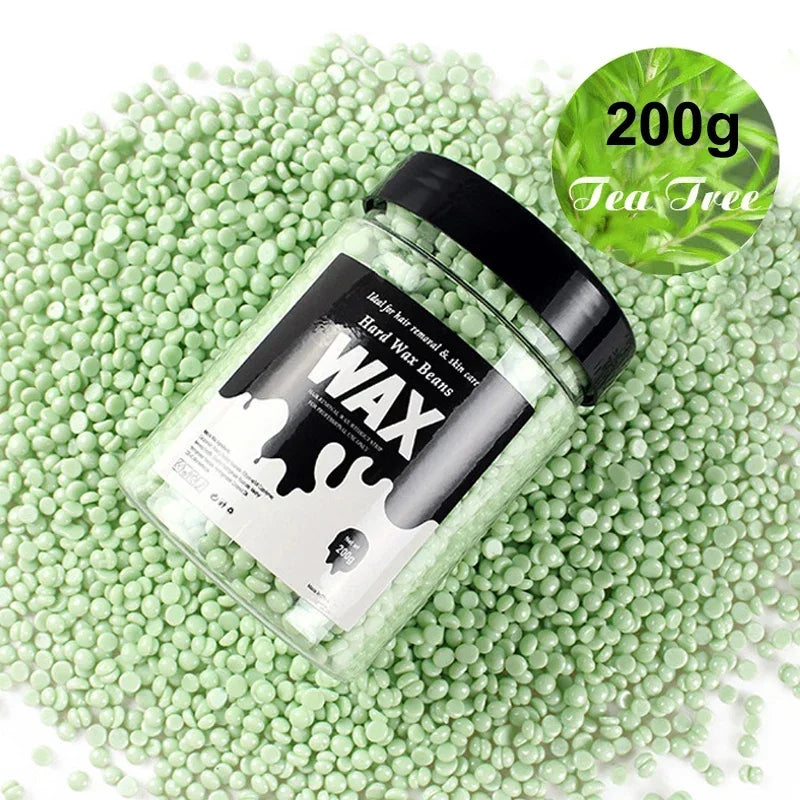 Unisex Painless Hot Wax Beads 200g-400g - Fast Waxing for Bikini Area, Face, and Body Hair Removal
