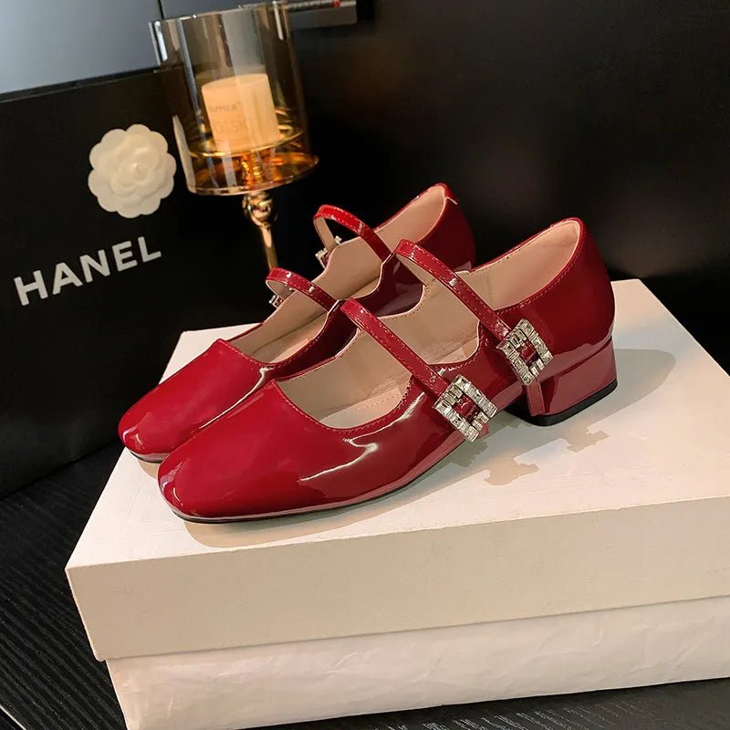 Block Heel Buckle Mary Jane Shoes | Nikki & Co. Boutique