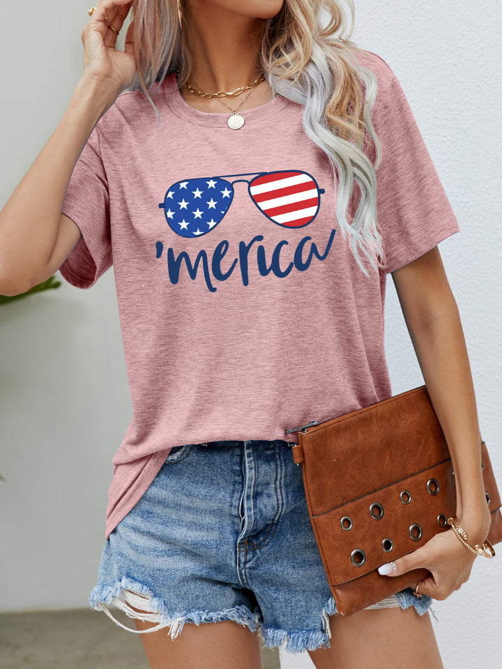 US Flag Glasses Graphic Tees | Nikki &amp; Co. Boutique
