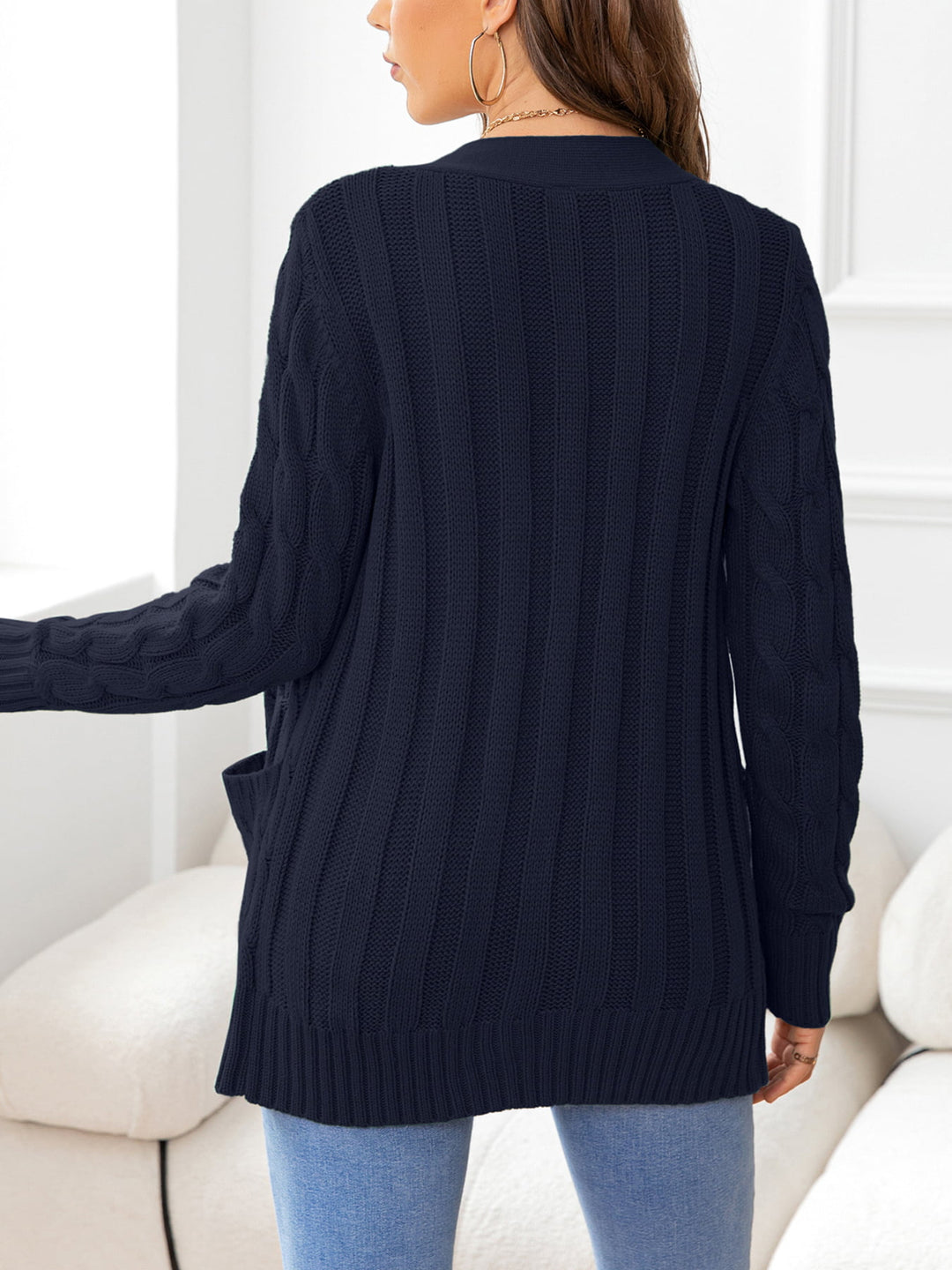 Button Down Cable-Knit Cardigan | Nikki &amp; Co. Boutique