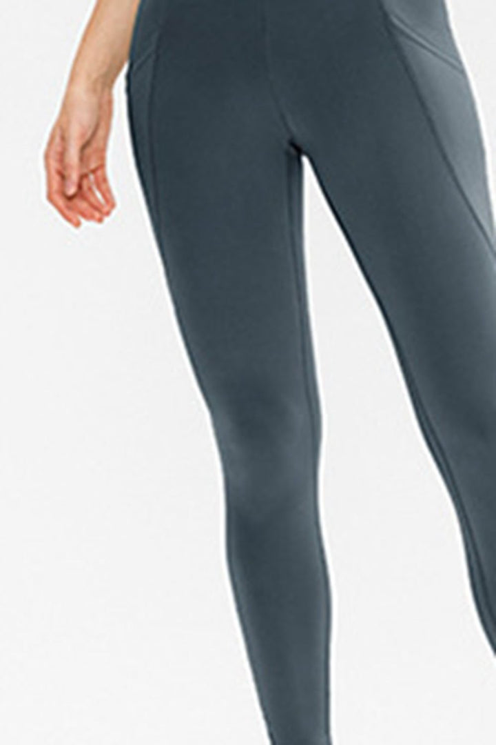 Slim Fit Long Active Leggings with Pockets | Nikki &amp; Co. Boutique