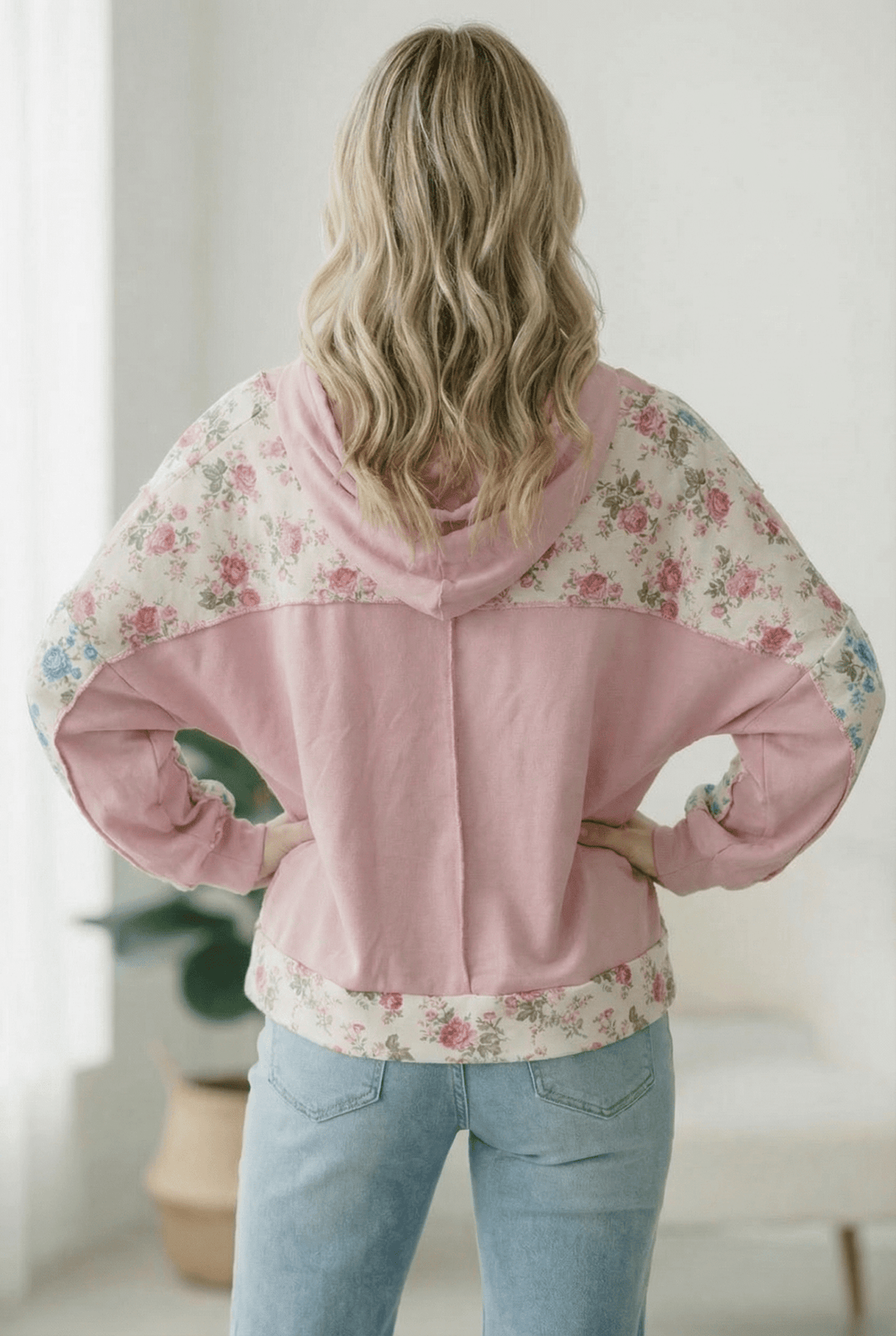 Sweet Spring Blossoms Color Block Hoodie | Nikki &amp; Co. Boutique