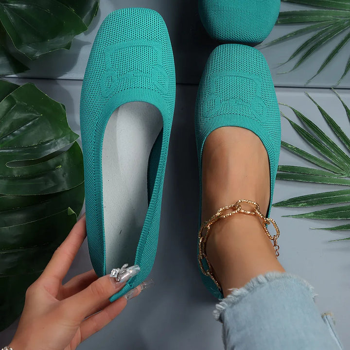 Square Toe Flat Slip-Ons | Nikki &amp; Co. Boutique