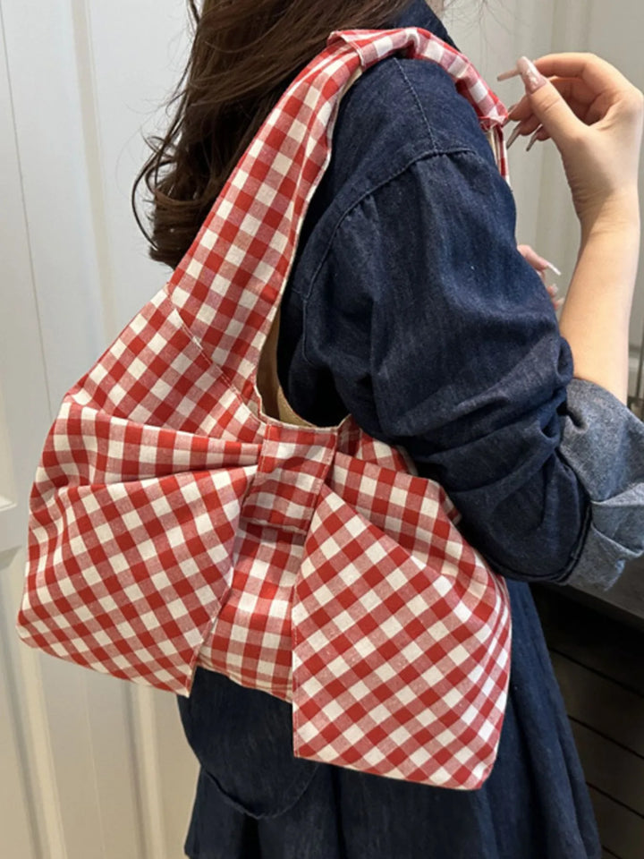 Ruched Bow Shoulder Bag - Nikki &amp; Co. Boutique