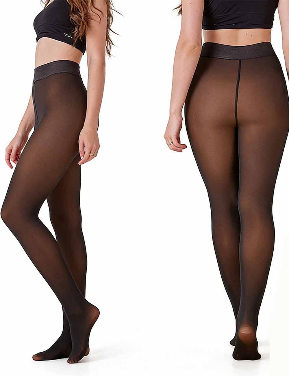 Sweetkarma Fleece-Lined Faux Sheer Tights (NP) - Nikki &amp; Co. Boutique