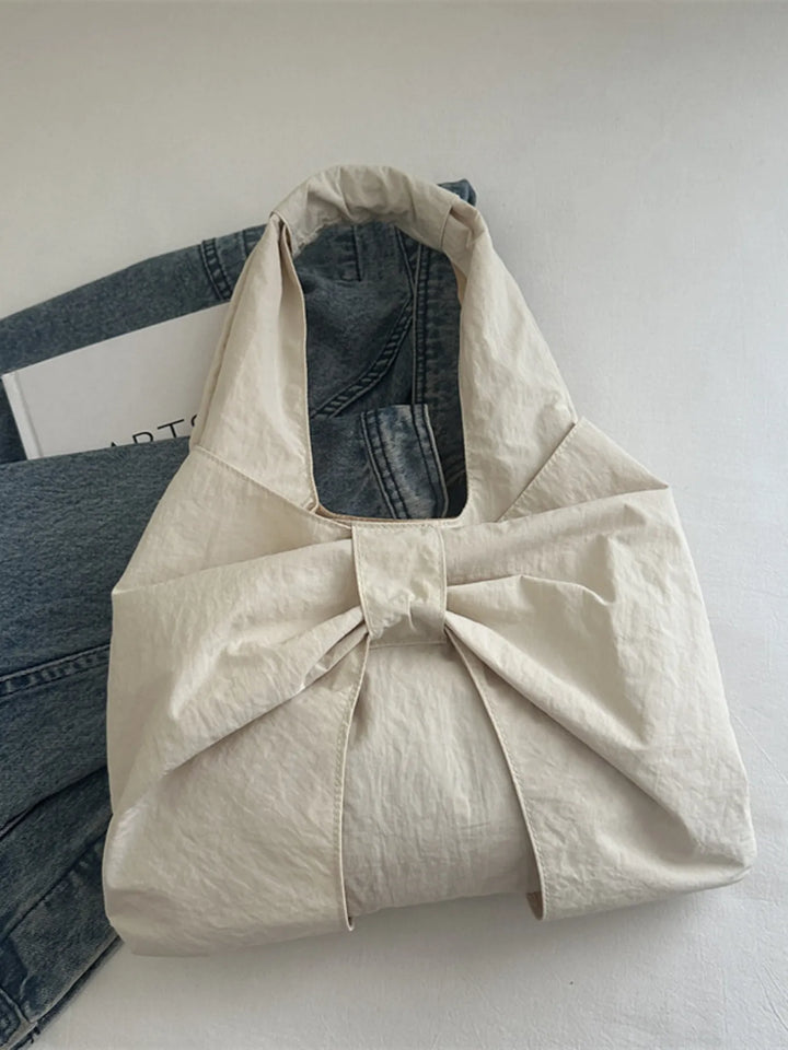 Ruched Bow Shoulder Bag - Nikki &amp; Co. Boutique