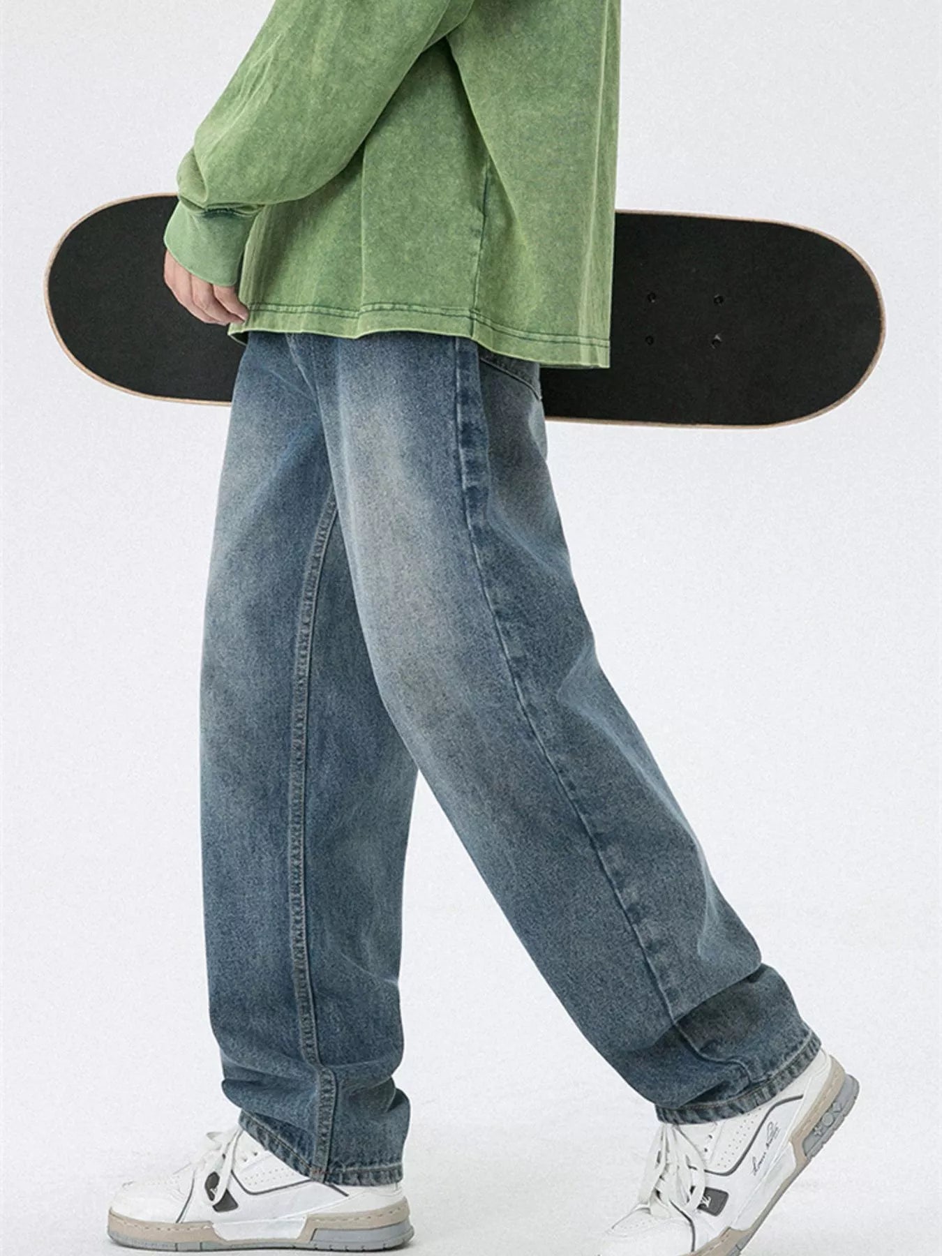 Men's Pocketed Wide Leg Jeans - Nikki and Co Boutique