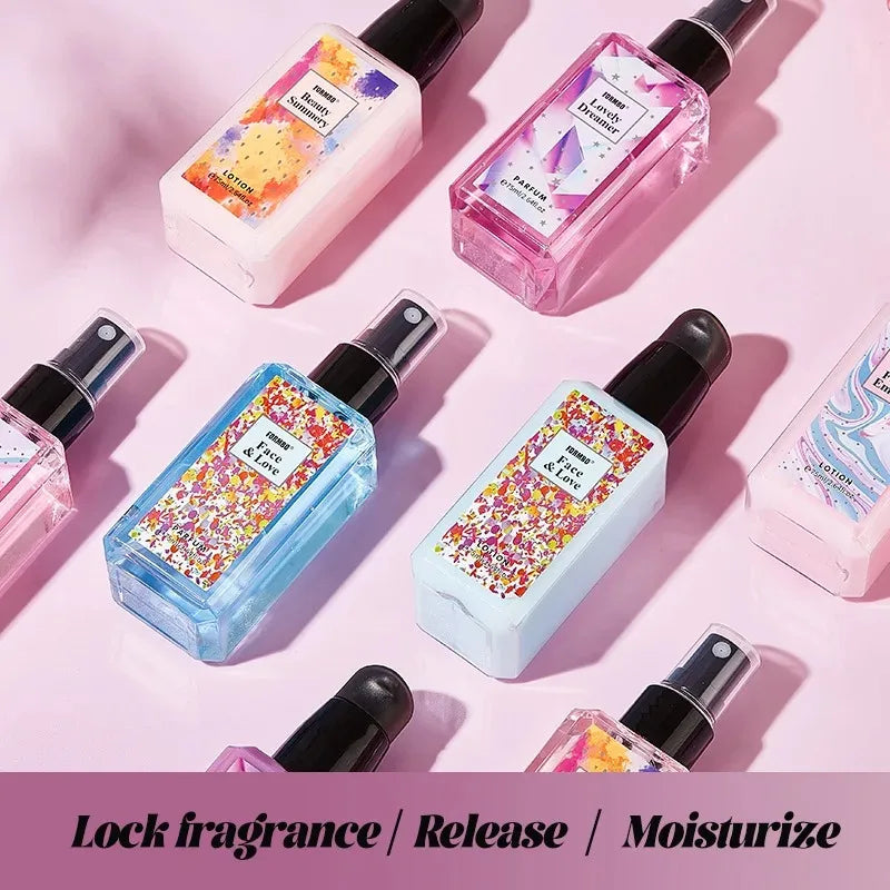 75 ml French Floral Perfume Set, Popular Long-Lasting Fresh, Light Fragrance Perfume - Skin Care Kit