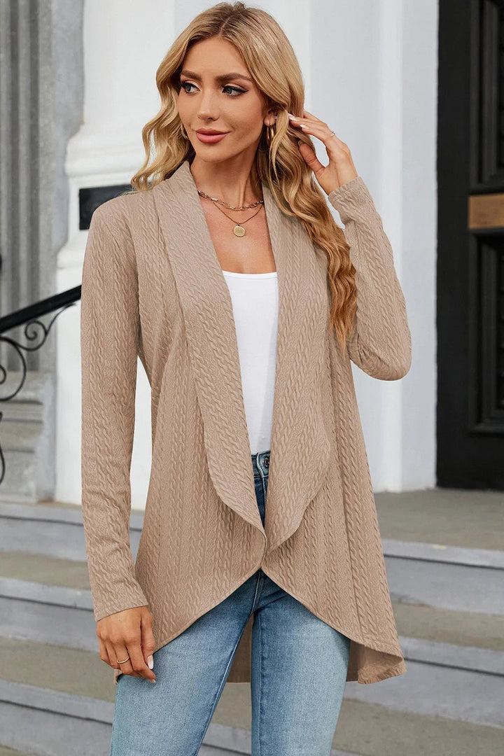 Open Front Long Sleeve Cardigan | Nikki &amp; Co. Boutique