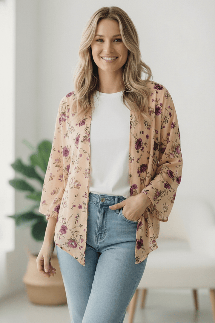 Dainty Layers Floral Kimono | Nikki &amp; Co. Boutique
