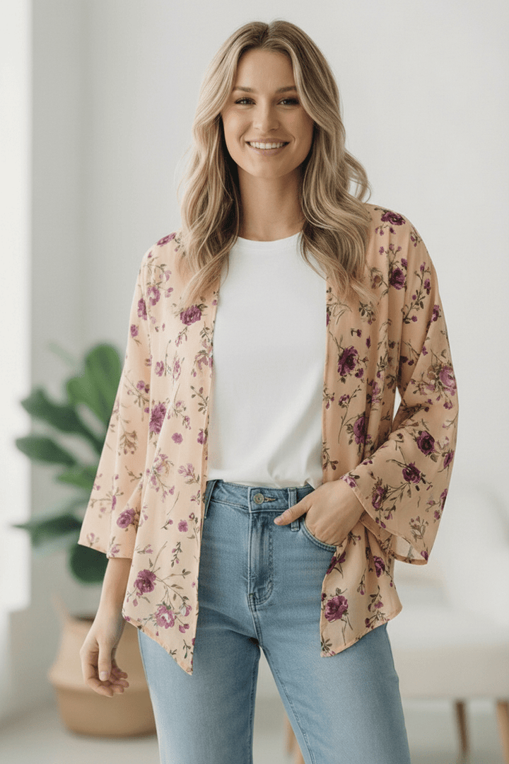 Dainty Layers Floral Kimono | Nikki &amp; Co. Boutique