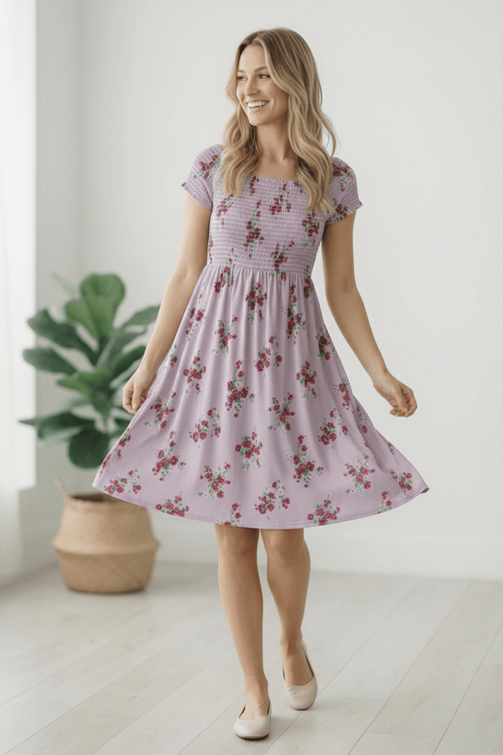 My Favorite Chapter Lilac Floral Dress | Nikki &amp; Co. Boutique