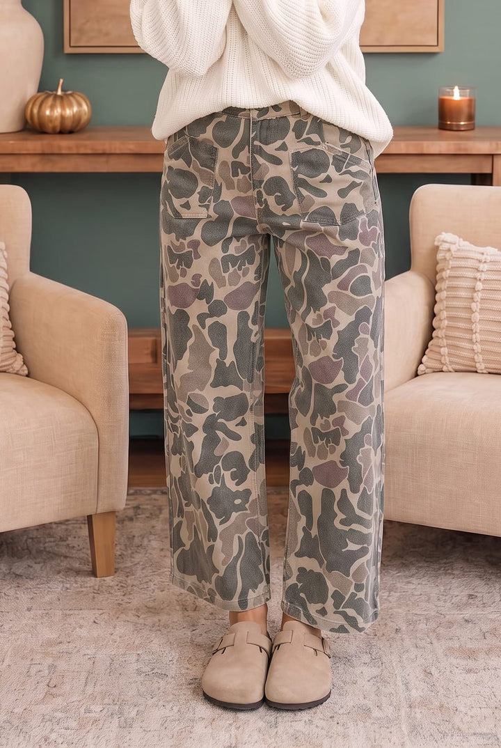 Kori Camo Wide Leg Pants - Nikki &amp; Co. Boutique