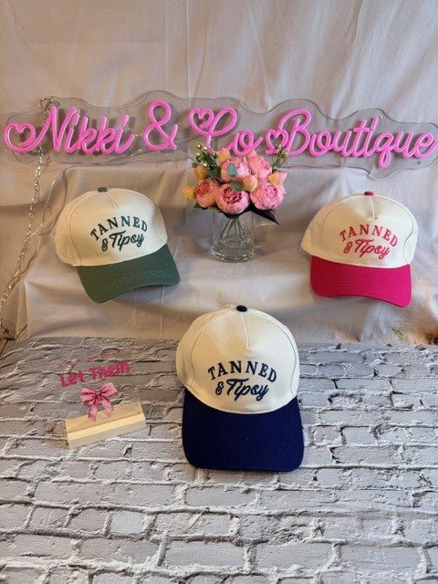 Fun in the Sun - Tanned &amp; Tipsy Hat (NP) | Nikki &amp; Co. Boutique