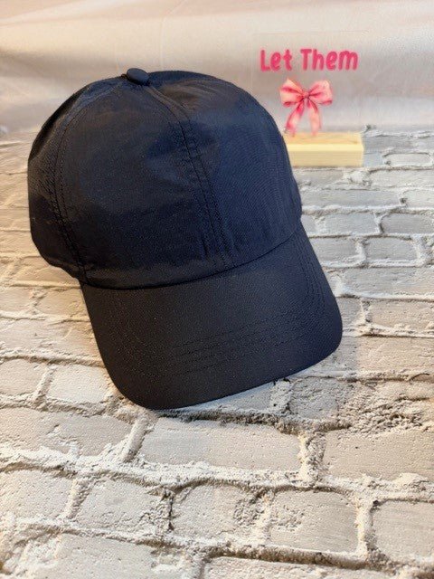 Solid Colored - Ponytail Criss Cross Hat (NP) | Nikki &amp; Co. Boutique