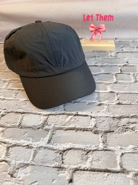 Solid Colored - Ponytail Criss Cross Hat (NP) | Nikki &amp; Co. Boutique
