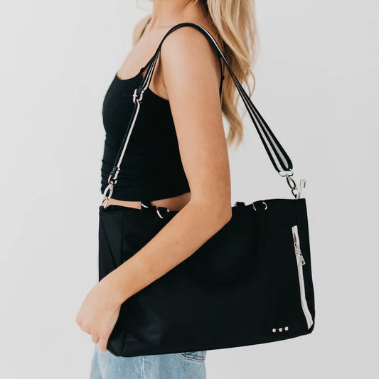 Pretty Simple (NP) - Nylon Tote Bag - Perfect for on the go and Travelling! 5 Colors - Nikki and Co Boutique