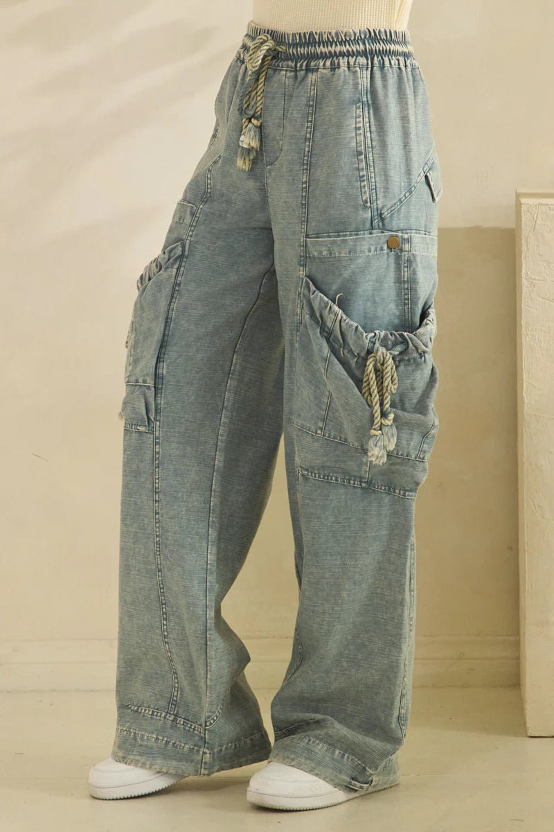 Oli &amp; Hali String Point Big Pocket Pants (NP) | Nikki &amp; Co. Boutique