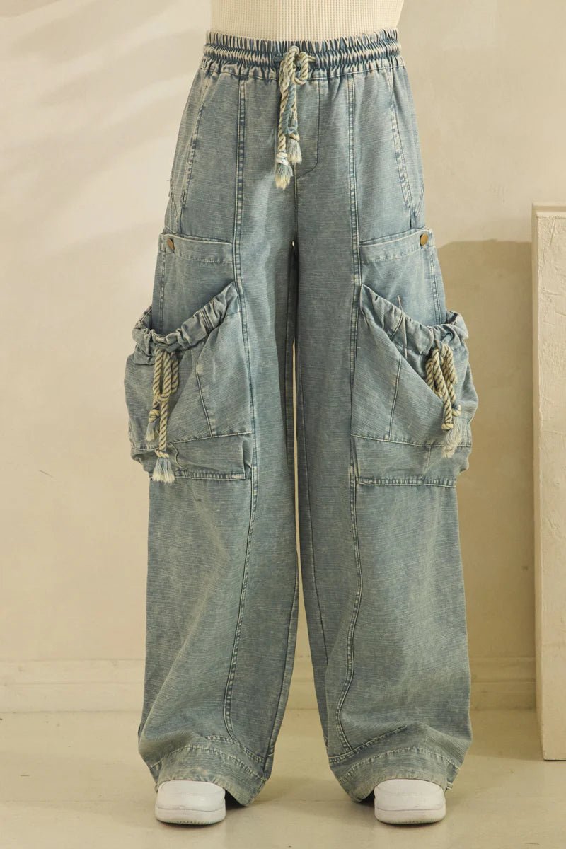 Oli &amp; Hali String Point Big Pocket Pants (NP) | Nikki &amp; Co. Boutique