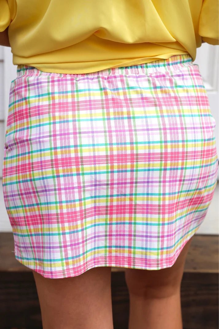 Spring Social Plaid Skort (NP) - Nikki &amp; Co. Boutique