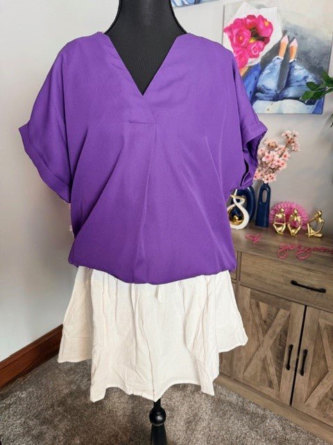 Front Tie Skirt with Lining (NP) - Plus | Nikki &amp; Co. Boutique